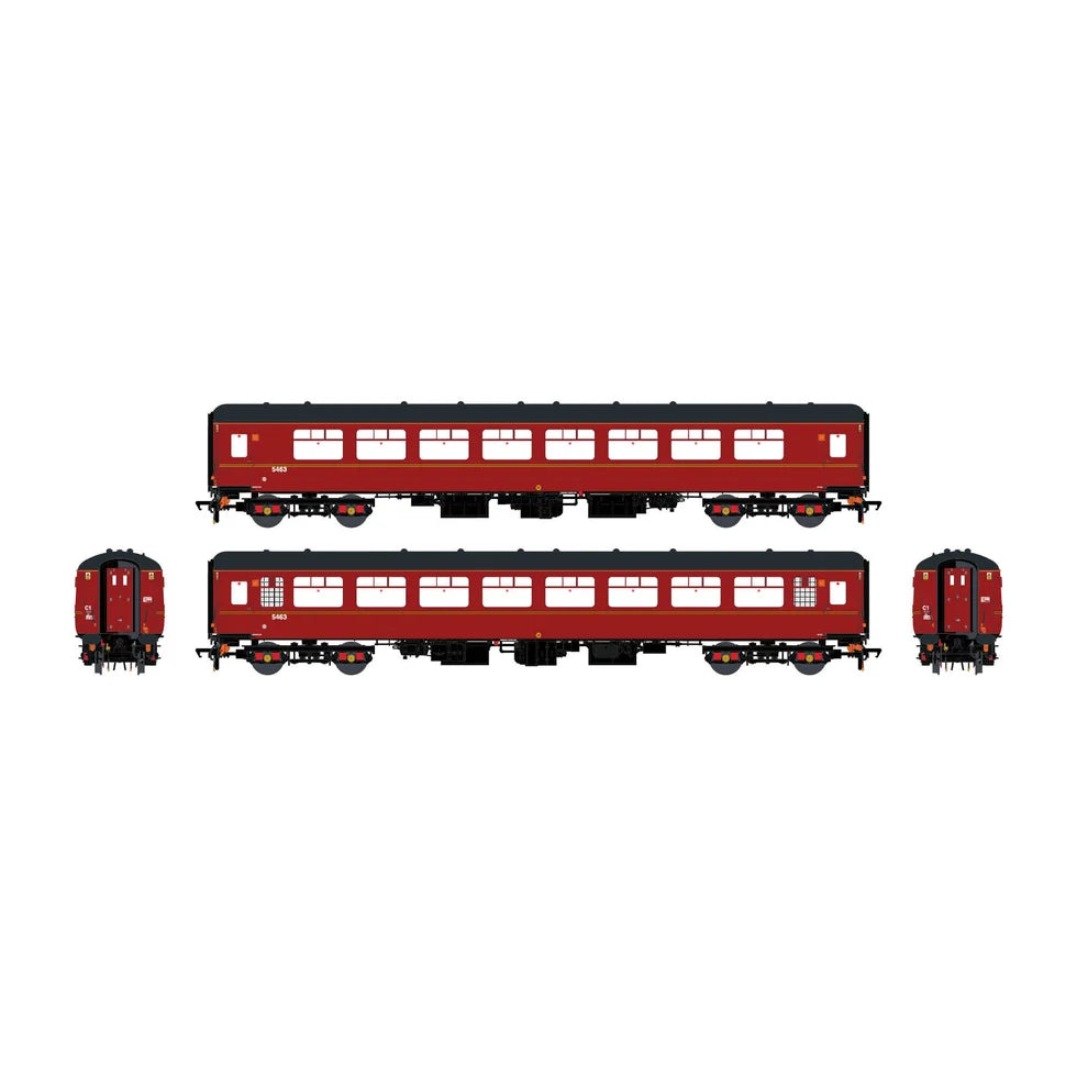 ACCURASCALE #ACC2913 BR MK2b TSO 5463 Open Second (Maroon - South Wales & West)