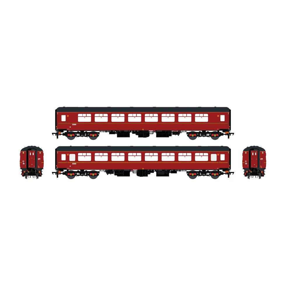 ACCURASCALE #ACC2917 BR MK2c TSO 5569 Open Second - Small Toilet Window (Maroon - South Wales & West)