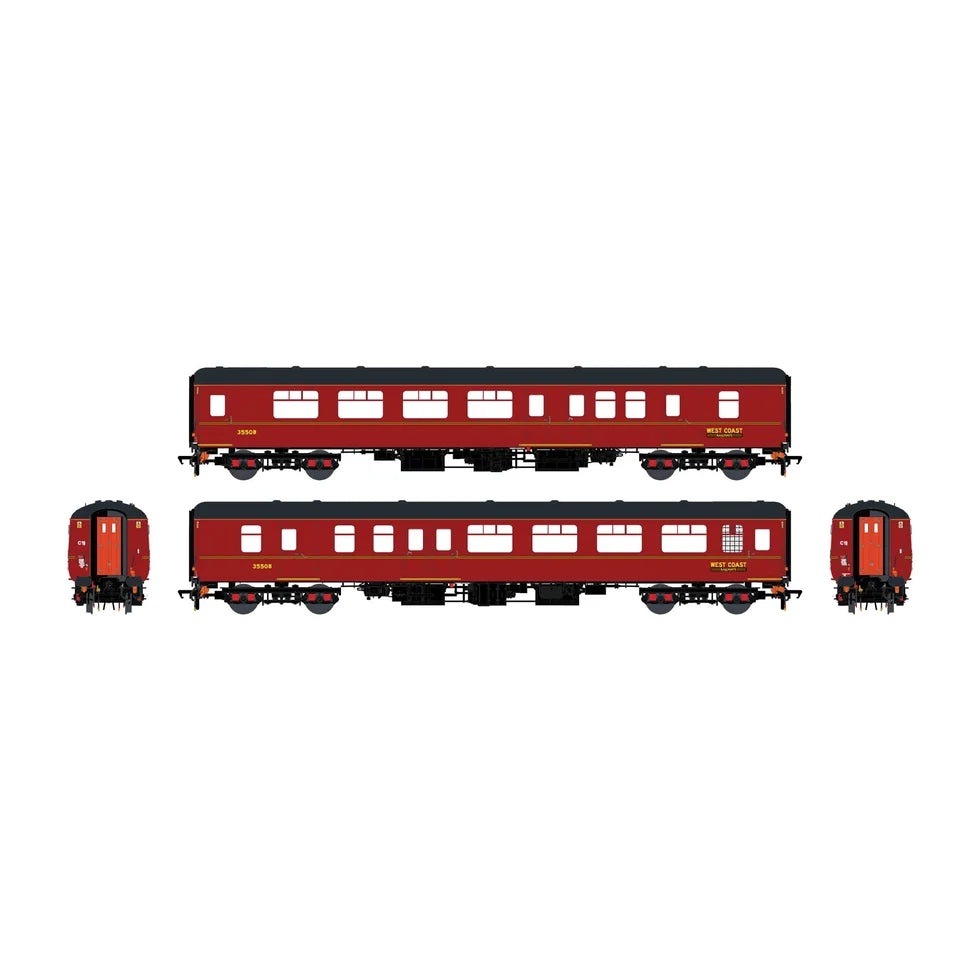 ACCURASCALE #ACC2934 BR MK2c BSK 35508 Brake Corridor Second (Ex BFK) - Large Toilet Window - West Coast Railways