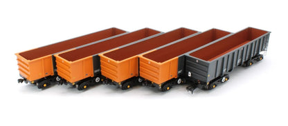 Accurascale ACC2968 Set of 5 PTA - BSc South Wales Grey Wagons - Pack 1 Era 7/8