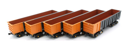 Accurascale ACC2970 Set of 5 PTA - BSc South Wales Grey Wagons - Pack 3 Era 7/8