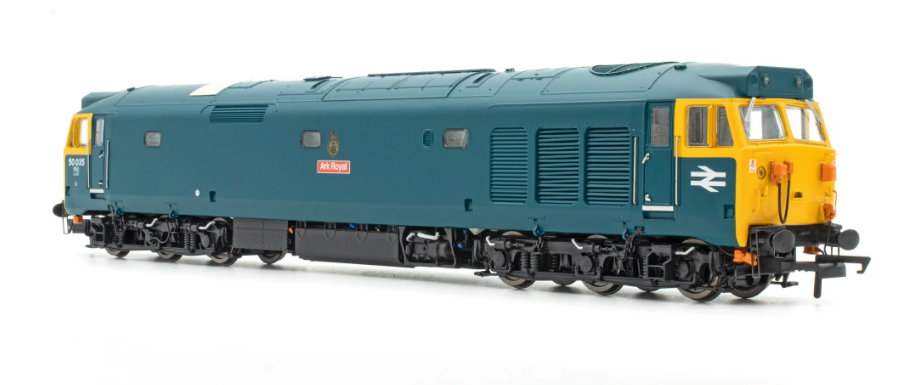 ACCURASCALE ACC2385 BR Class 50 Locomotive - 50035 ARK ROYAL BR Blue Pre-Refurbishment (Era 7)