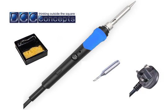 DCC Concepts DCS-AT571 65 Watt Hand-Held Soldering Iron and essentials - Chester Model Centre