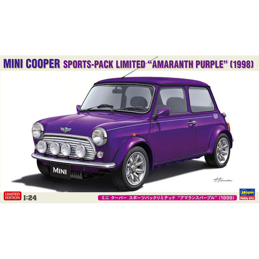 Hasegawa 1:24 1998 Mini Cooper Sports-Pack Limited Amaranth Purple