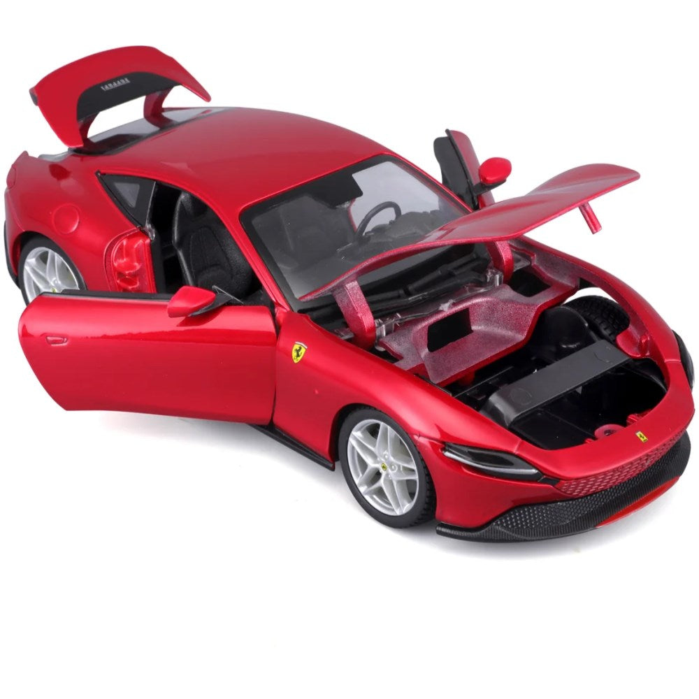 MAISTO #39139 1/24 Scale Die-Cast Ferrari Roma Model Kit - Red (42 parts) - Chester Model Centre