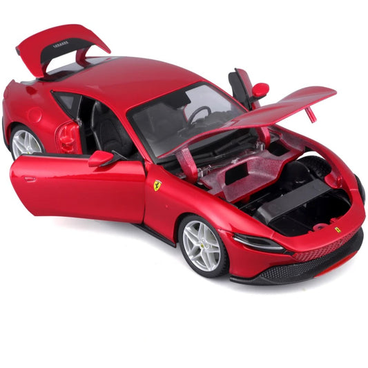 MAISTO #39139 1/24 Scale Die-Cast Ferrari Roma Model Kit - Red (42 parts) - Chester Model Centre