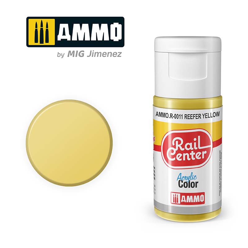 Ammo Rail Center AMMO.R-0011 Reefer Yellow 15ml - Chester Model Centre