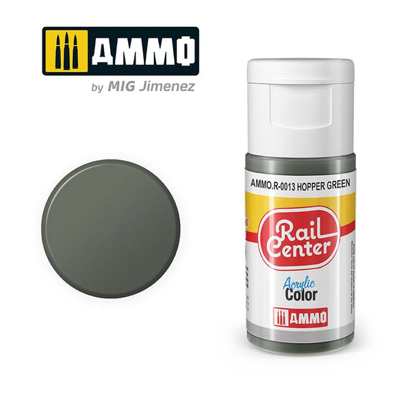 Ammo Rail Center AMMO.R-0013 Hopper Green 15ml - Chester Model Centre