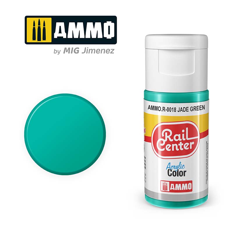 Ammo Rail Center AMMO.R-0018 Jade Green 15ml - Chester Model Centre