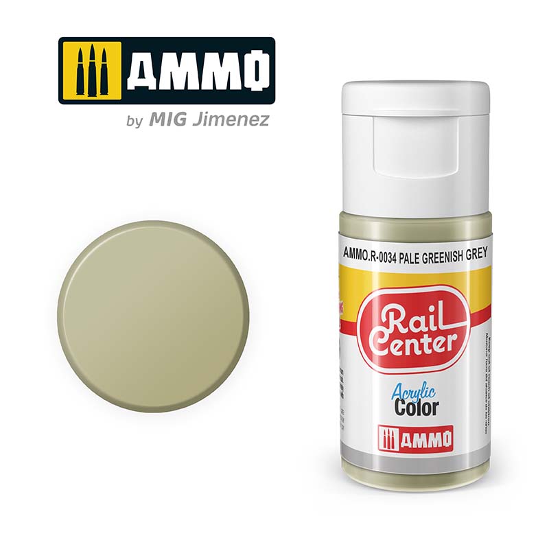 Ammo Rail Center AMMO.R-0034 Pale Greenish Grey 15ml - Chester Model Centre