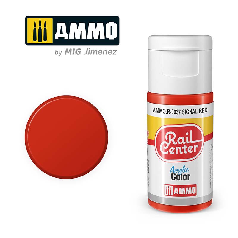 Ammo Rail Center AMMO.R-0037 Signal Red 15ml - Chester Model Centre