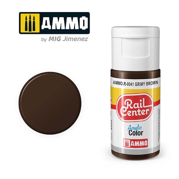 Ammo Rail Center AMMO.R-0041 Grimy Brown 15ml - Chester Model Centre