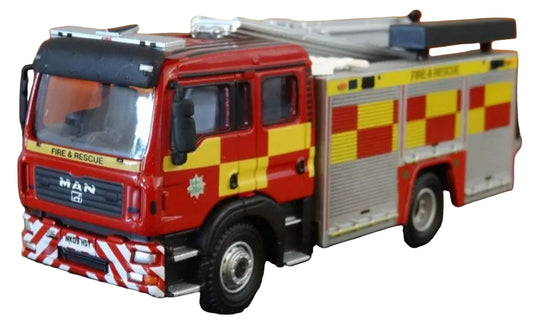 ATLAS EDITIONS 4144110 1/76 Scale MAN Pump Ladder Fire Engine Reg:NK09 HDY
