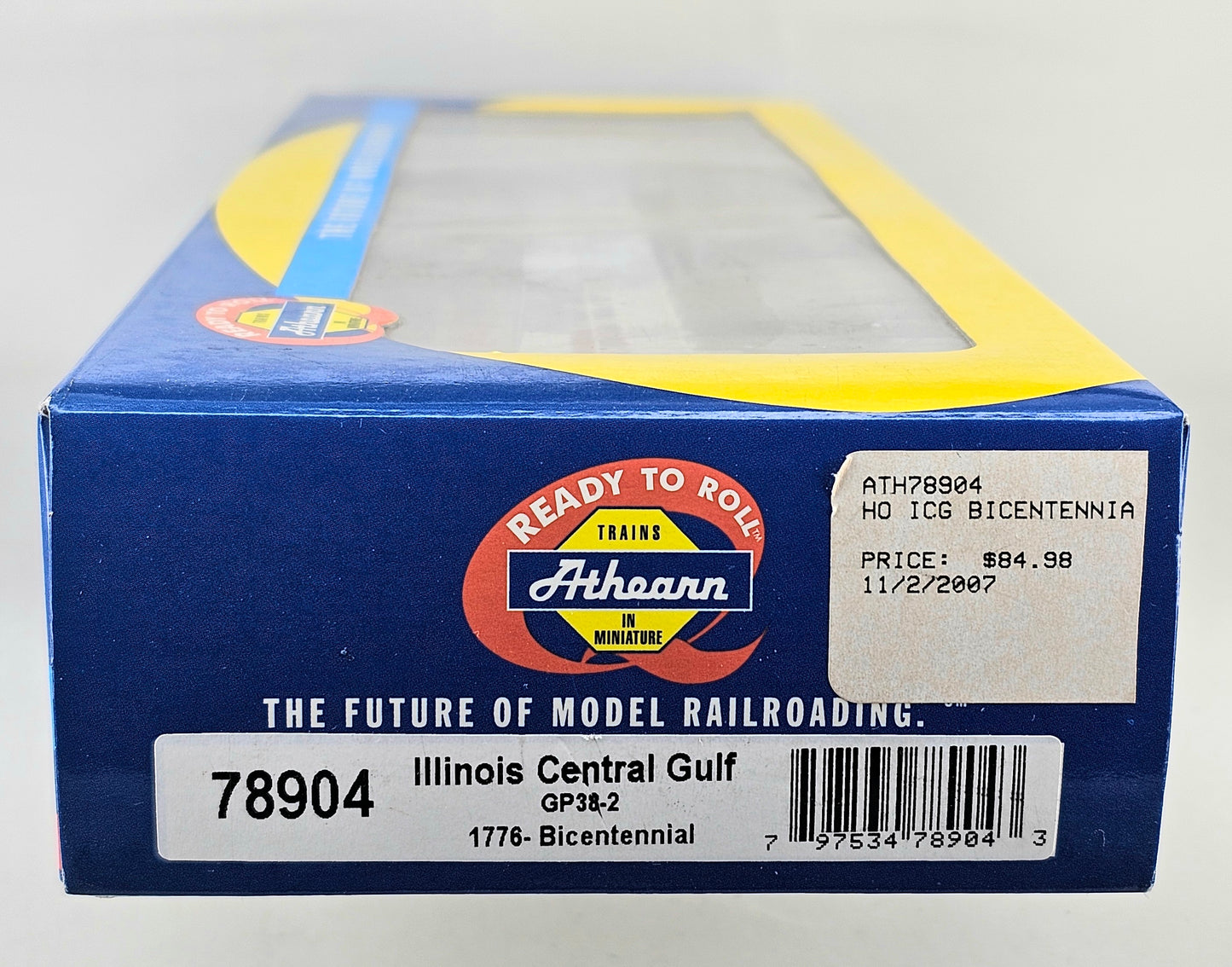 ATHEARN HO Gauge #78904 GP38-2 Illinois Central Gulf BICENTENNIAL #1776 - DC Only