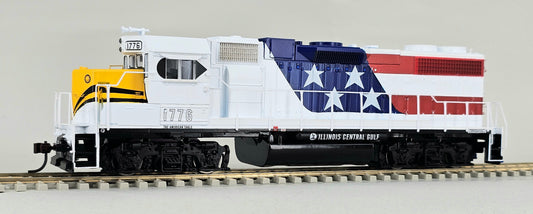 ATHEARN HO Gauge #78904 GP38-2 Illinois Central Gulf BICENTENNIAL #1776 - DC Only