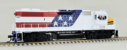 ATHEARN HO Gauge #78904 GP38-2 Illinois Central Gulf BICENTENNIAL #1776 - DC Only