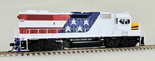 ATHEARN HO Gauge #78904 GP38-2 Illinois Central Gulf BICENTENNIAL #1776 - DC Only