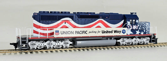 ATHEARN HO Gauge #8000 SD40-2 UP United Way Running No.3300 - DCC Quick Plug Equipped