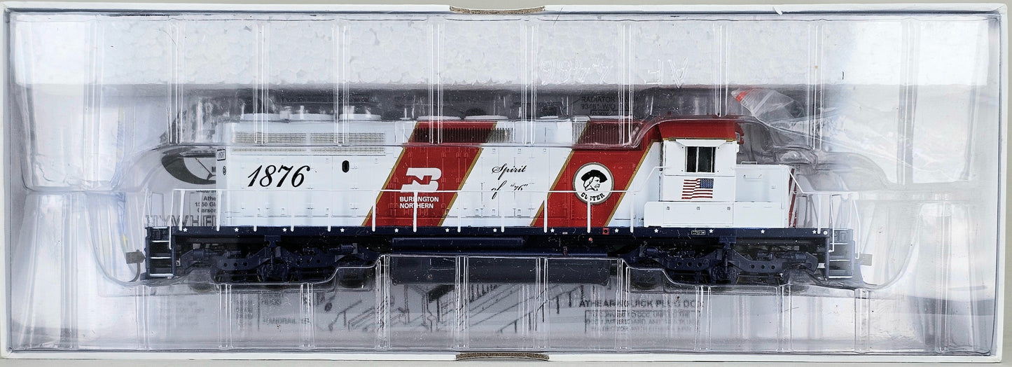 ATHEARN HO Gauge #95227 SD40-2 Burlington Northern 1876 BICENTENNIAL - DCC Quick Plug Equipped
