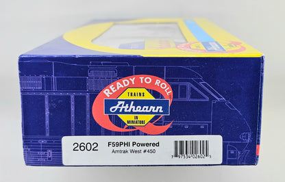 ATHEARN #2602 HO Gauge F59PHI Powered AMTRAK West #450 Locomotive DC Ready