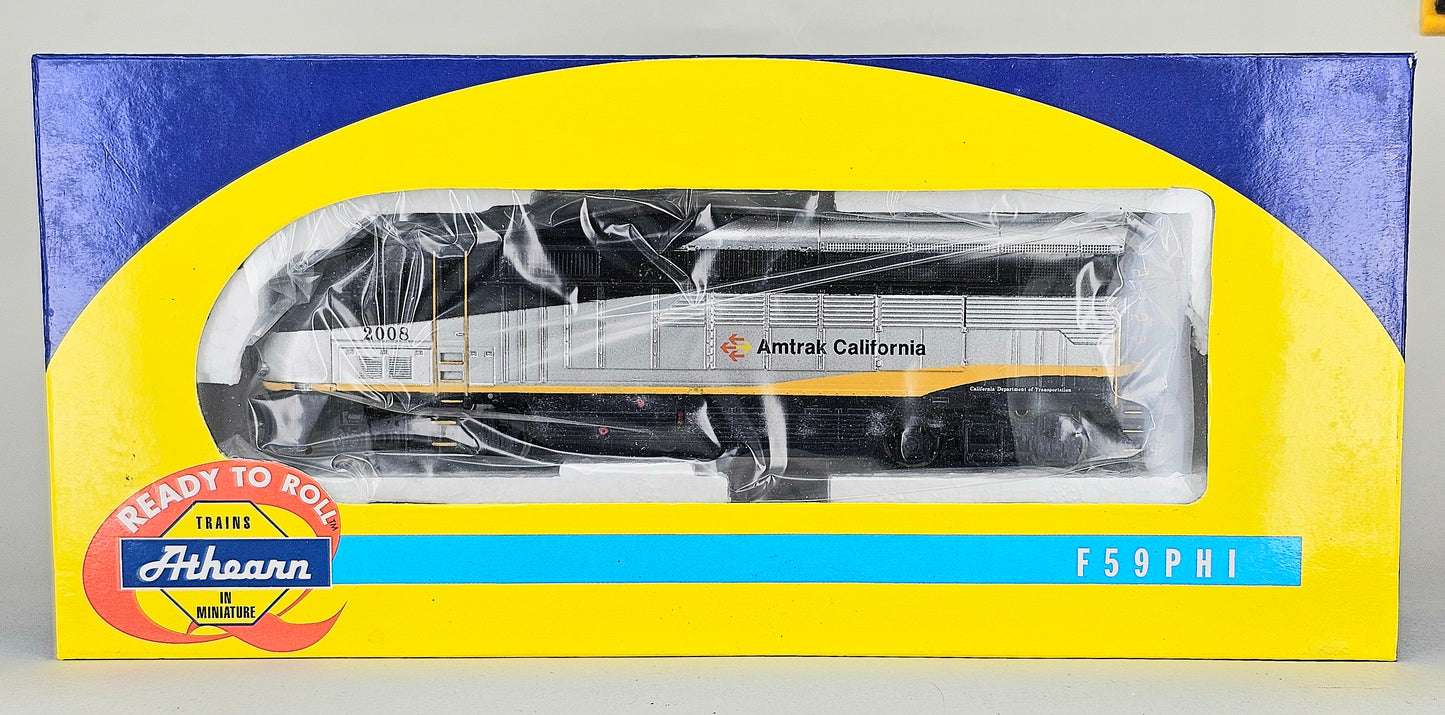 ATHEARN #2607 HO Gauge F59PHI Powered AMTRAK California #2008 Locomotive DC Ready