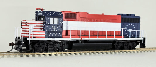 ATHEARN #80180 HO Gauge GP38-2 Boston & Maine #200 Bicentennial Locomotive (DC)
