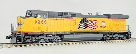 ATHEARN #8082 HO Gauge AC4400 UNION PACIFIC #6366 'Building America' Locomotive with Directional Lighting - DCC Ready (Quick Plug Equipped - 8 Pin Manufacturer Specific Decoders)