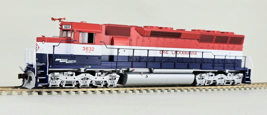 ATHEARN #98039 HO Gauge SD45 'ERIE LACKAWANNA' #3632 (DCC Quick Plug Equipped - 8 pin Manufacturer Specific Decoder)