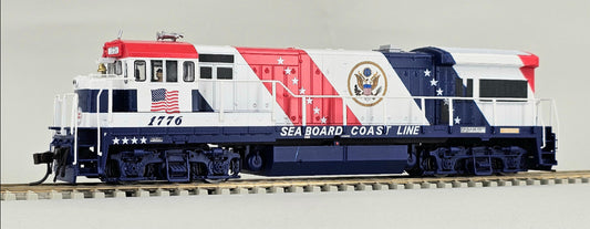 ATLAS HO Scale Silver Series #10 002 336 - U36B Locomotive Seabord Coast Line Bicentennial #1776 (DCC Ready - 8 Pin)