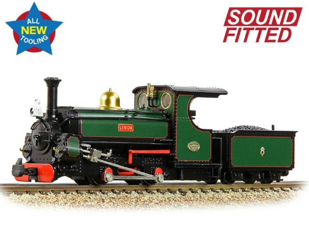 BACHMANN 391-130SF Mainline Hunslet 0-4-0STT 'Linda' Ffestiniog Railway Green Factory DCC Sound Fitted - Chester Model Centre