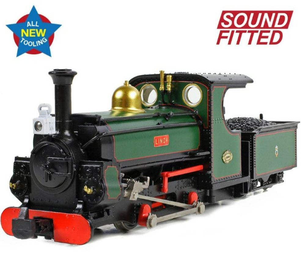 BACHMANN 391-130SF Mainline Hunslet 0-4-0STT 'Linda' Ffestiniog Railway Green Factory DCC Sound Fitted - Chester Model Centre