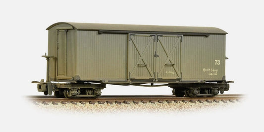 BACHMANN 00-9 Narrow Gauge #393-026A Bogie Covered Goods Wagon 'Nocton Estates' (Weathered) - Chester Model Centre