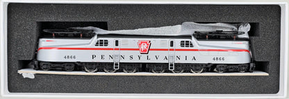 BROADWAY LTD IMPORTS #628 Pennsylvania Railroad GG1 Electric Locomotive Silver with Broad Stripe No.4866 DCC Sound fitted