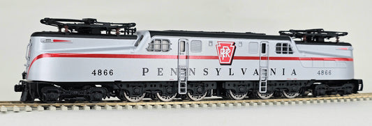 BROADWAY LTD IMPORTS #628 Pennsylvania Railroad GG1 Electric Locomotive Silver with Broad Stripe No.4866 DCC Sound fitted