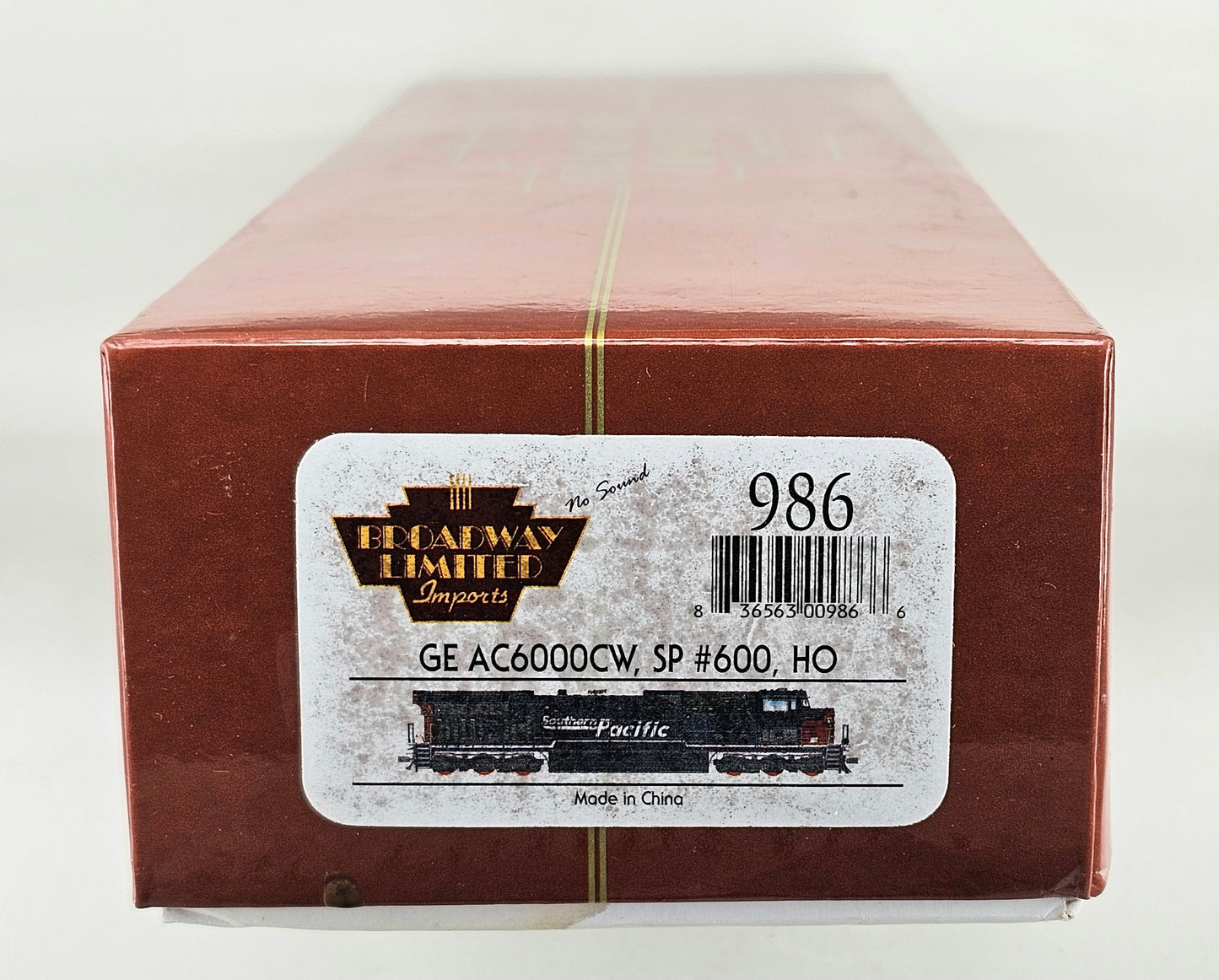 BROADWAY LTD IMPORTS #986 GE AC6000CW Southern Pacific Locomotive #600 DC Ready (8 Pin Decoder)