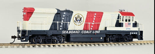 BACHMANN HO Scale GE U36B Diesel Locomotive Seaboard Coast Line Bicentennial #1776 with Directional Lights