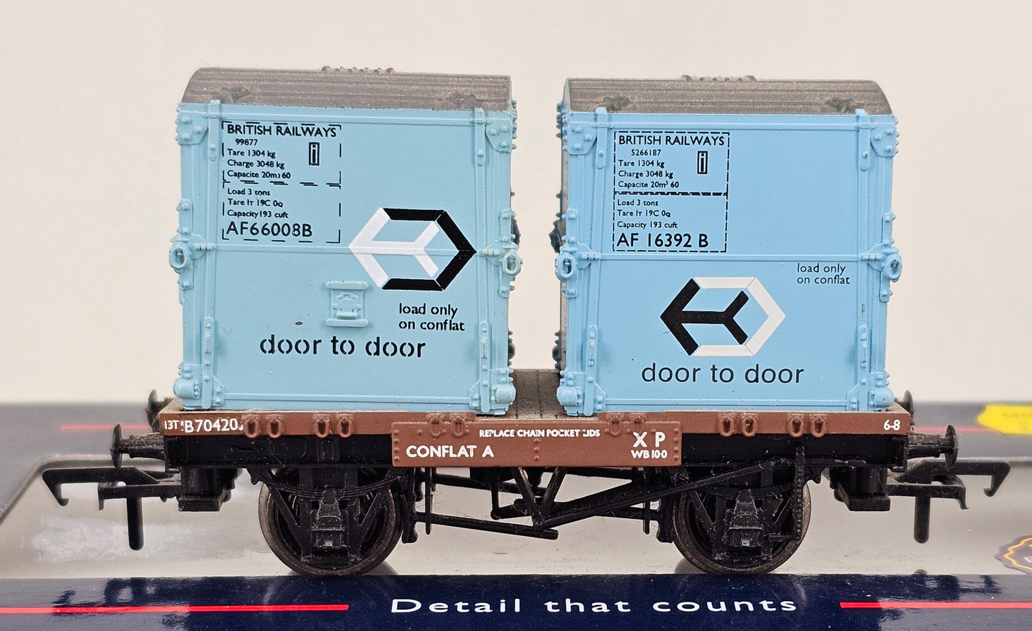 BACHMANN 37-976 CONFLAT A with Two AFU Containers - Chester Model Centre