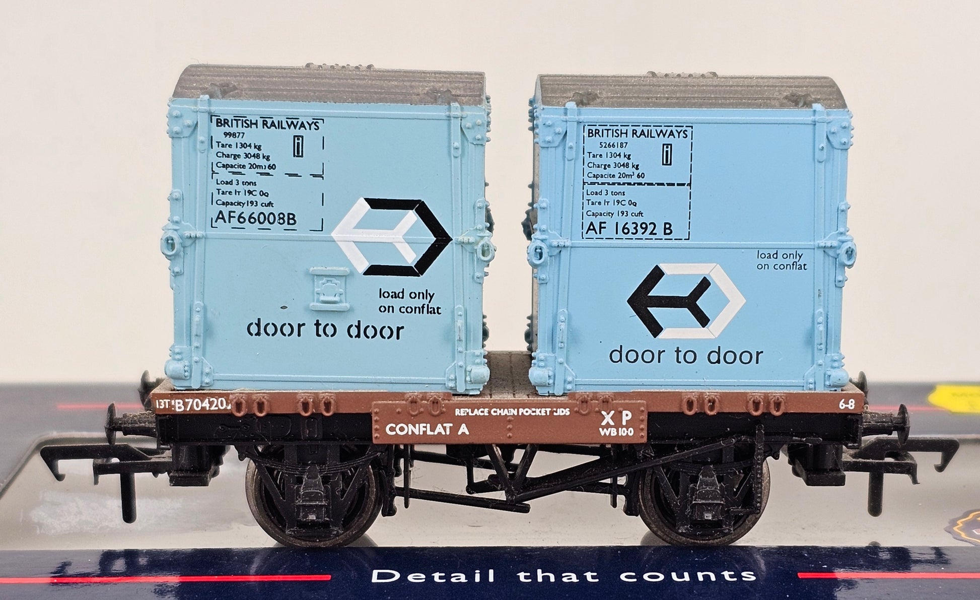BACHMANN 37-976 CONFLAT A with Two AFU Containers - Chester Model Centre