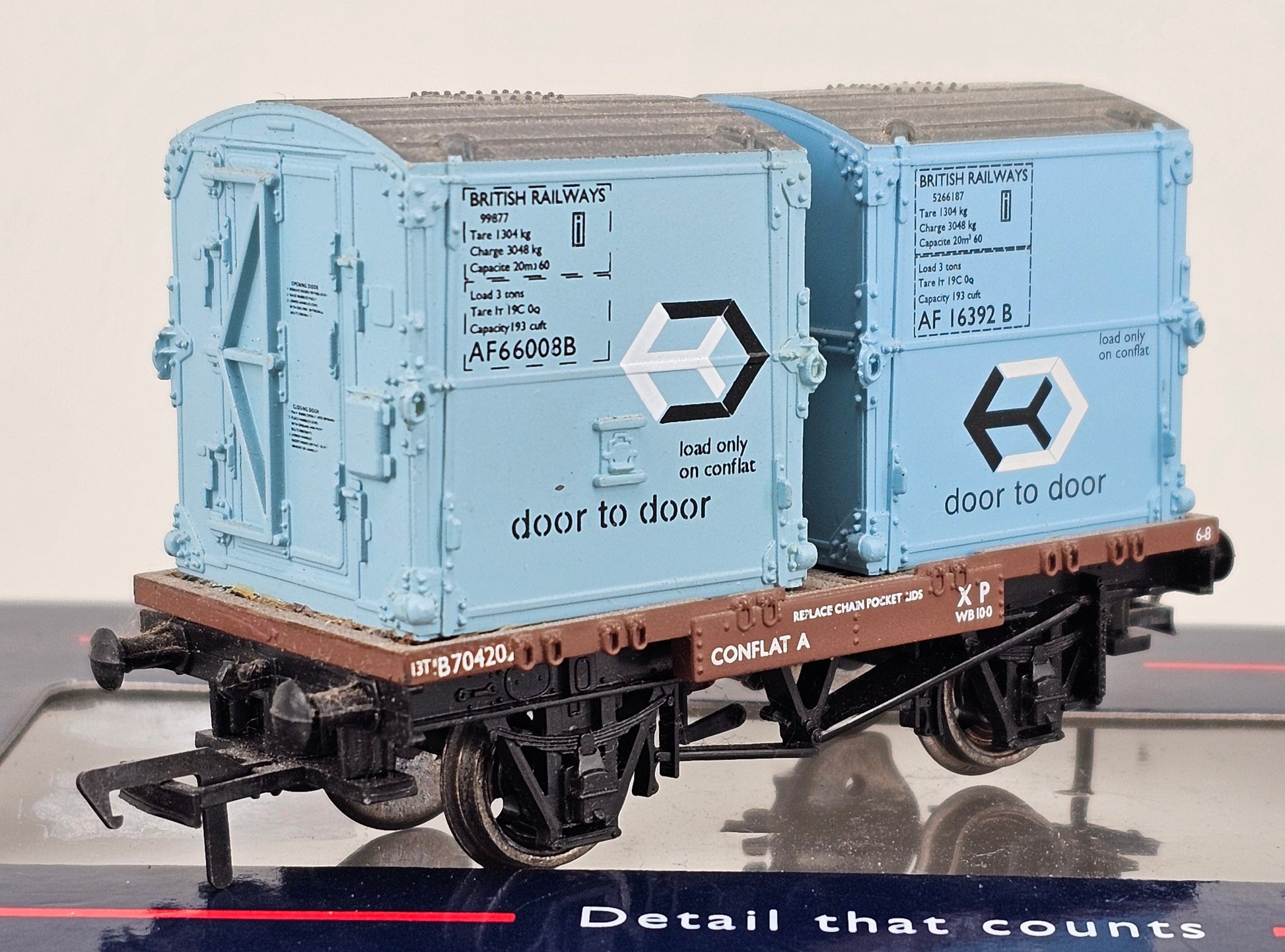 BACHMANN 37-976 CONFLAT A with Two AFU Containers - Chester Model Centre