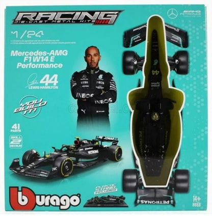 Bburago #18-28506 1/24 Scale Mercedes-AMG F1 W14 E Performance Die-Cast Metal Kit Lewis Hamilton