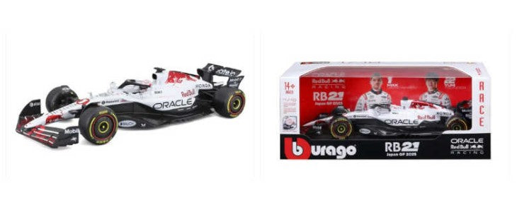 Bburago #18-18005 Die-Cast 1/18 Scale Oracle Red Bull Racing HONDA RB21 - T.Tsunoda