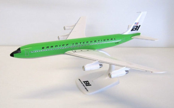PPC Holland Braniff International 707-300 Lime Green Plastic - N7097 - 1/144 - Chester Model Centre