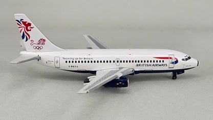 Gemini Jets Limited Edition 1:400 Scale Die-cast Boeing 737-200 'British Airways' Model Aircraft. Reg No. G-BKYG - Chester Model Centre