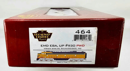 BROADWAY Limited Imports HO Scale 464 - EMD E8A Union Pacific #930 Yellow/Red Livery with Snow Shields (DCC Sound fitted)