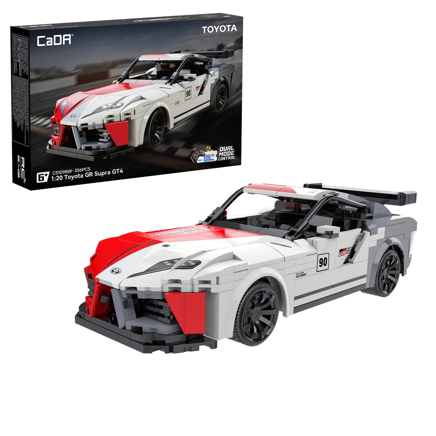 CaDa C51098W 1:20 Toyota GR Supra GT4 Car Dual Mode Control (Copy)