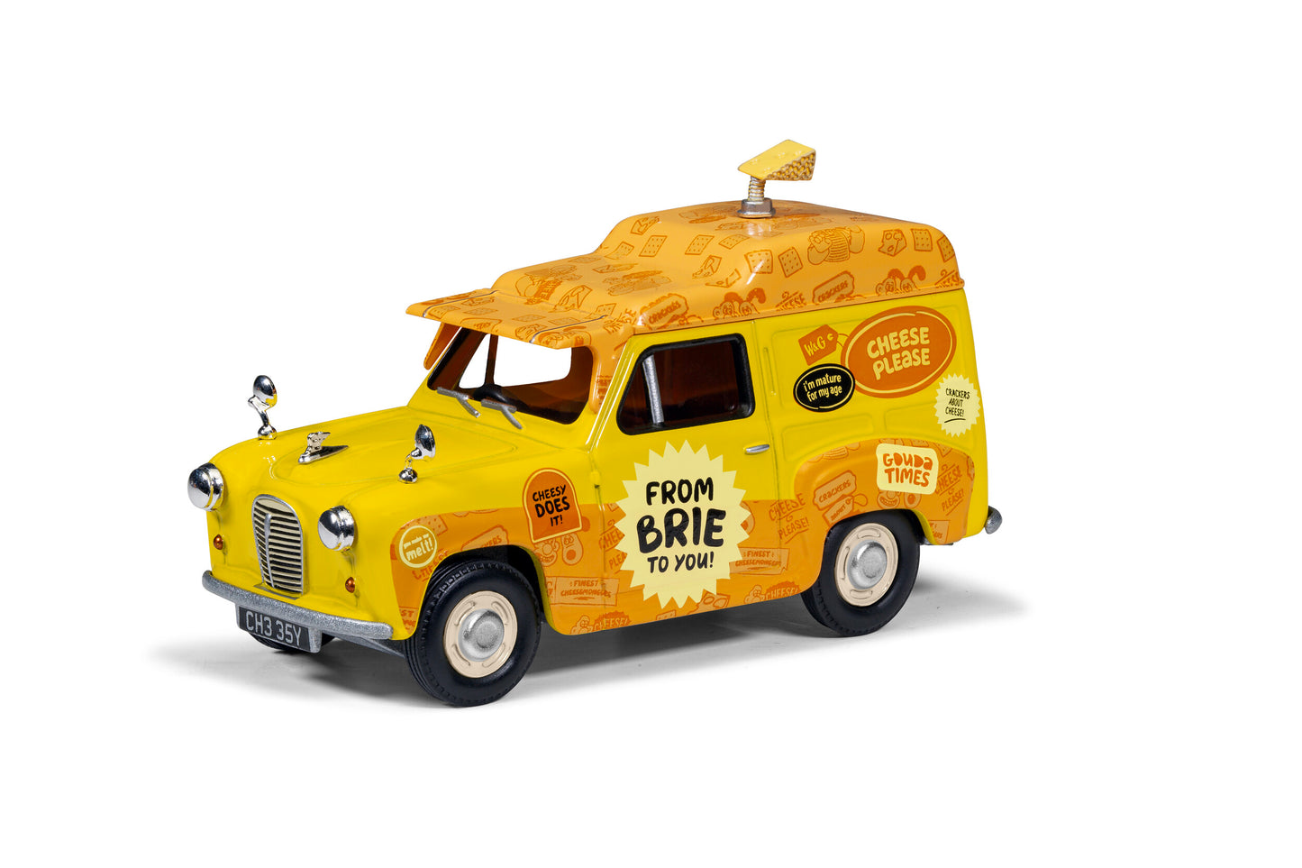 Corgi CC80506 Wallace & Gromit Austin A35 Van - Cheese Please! Delivery Van - Chester Model Centre
