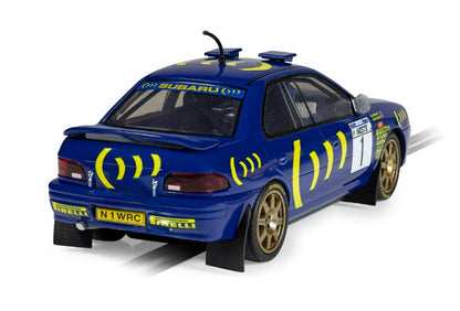 SCALEXTRIC C4612A Colin McRae - Triple Car Pack - Ford Sierra Sapphire RS Cosworth No.27 (1997), MG Metro 6R4 N.3 (2006), Subaru Impreza No.1 (1996)
