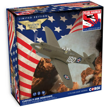 Corgi AA28101 Curtiss P-40B Warhawk- 160/15P- 2nd Lt. G. Welch- 47th PS- 15th PG- USAAF- Pearl Harbor