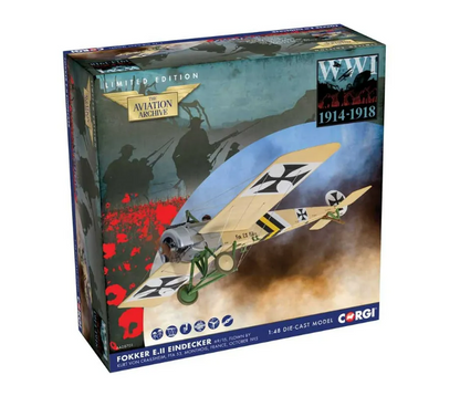 Corgi AA28701 Die-cast 1/48 Scale FOKKER E.II Eindecker 69/15, Flown by Kurt Von Crailsheim FFA 53. Monthois, France, October 1915