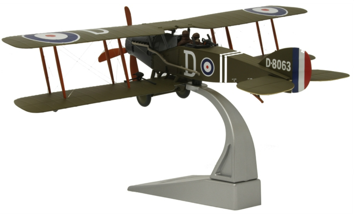 Corgi AA28801 Die-cast 1/48 Scale BRISTOL F2B Fighter D8063, RAF No.139 Squadron 'ROYAL FLIGHT' Major William Barker, Villaverla Aerodrome, Italy, Sept 1918